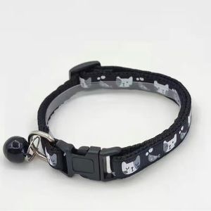 Add a Touch of Purr-fection to Your Pet's Look: 1pc Cat Faces Print Pet Collar